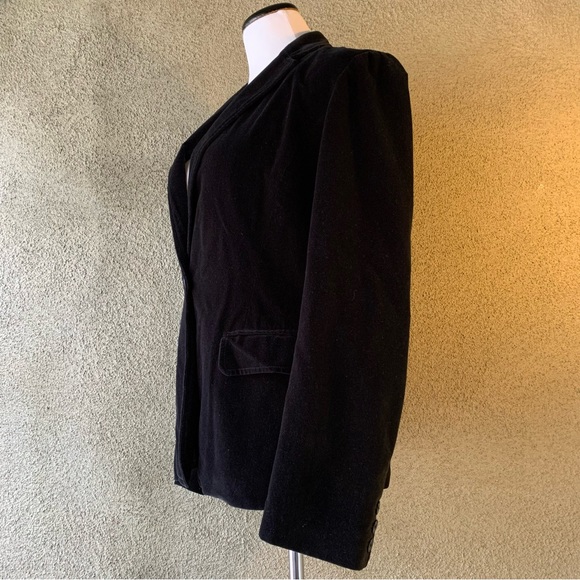 “DKNY City” Black Velveteen Jacket size M - Picture 5 of 11